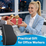 Lumbar Support Pillow for Office Chair, Office Home Essentials,Gifts for Mom,Dad, Back Support Pillow for Car, Chair Cushions,Back Pain Relief Improve Posture,Mesh Cover Double Adjustable Straps|B074C9F45S