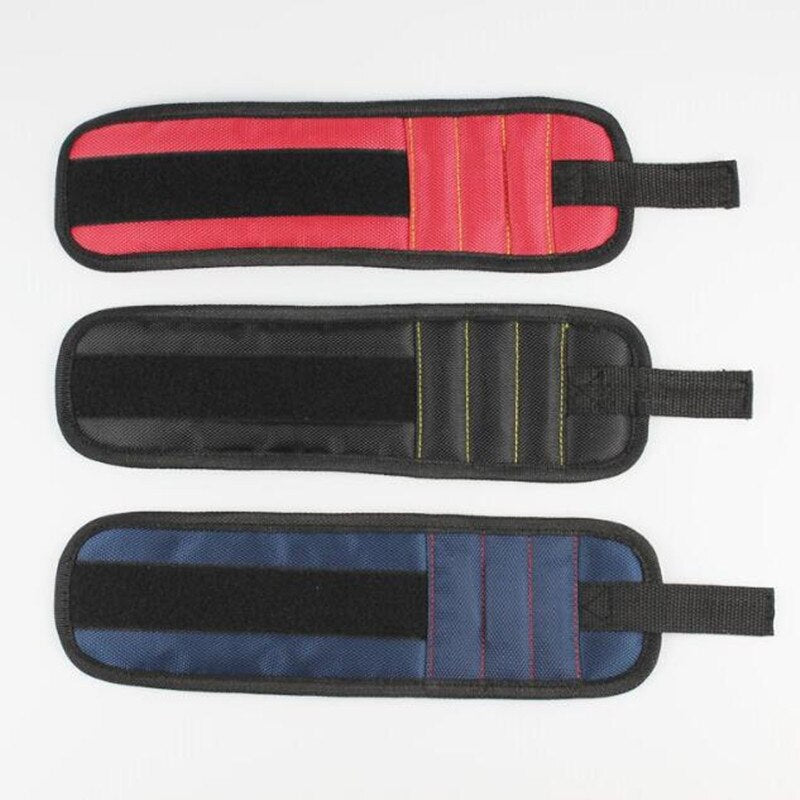 Portable magnetic wristband tool